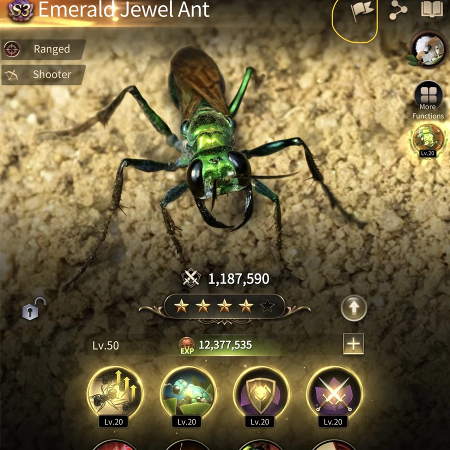 Emerald Jewel Ant verified in-game profile image